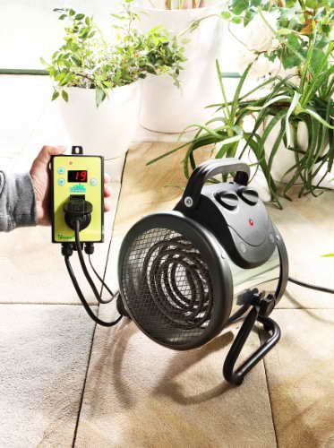 Elektrische Gewächshausheizung Bio Green Palma digital mit 2000 Watt