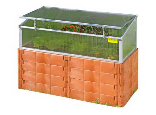 Thermo-Frühbeet als Aufsatz auf einem System-Hochbeet