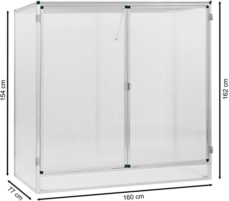 Beckmann Tomatenhaus • PLH Größe 1 • Alu silber • 1,23m² – Bild 6