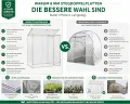 Beckmann Tomatenhaus • PLH Größe 1 • Alu silber • 1,23m² - Thumbnail 3