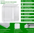 Beckmann Tomatenhaus • PLH Größe 1 • Alu silber • 1,23m² - Thumbnail 4