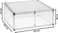 Beckmann FT3 Frühbeet Typ Allgäu Modell 3 Größe 2 – Extrem Stabil: Hagelfeste 16mm Platten – Made in Germany – UV-Schutz—Premium Aluminium Mini-Gewächshaus – 123x107 cm - Thumbnail 7