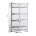 Beckmann Aussaat- & Anzuchthaus für Balkon & Terrasse – Premium Mini-Gewächshaus (87x44x140 cm) – Stabiles Alu-Pflanzenregal mit 6 mm Stegdoppelplatten & UV-Schutz – Inkl. Saatschalen & Belüftung - Thumbnail 5