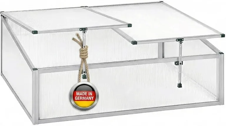 Beckmann FS1 Frühbeet Typ Allgäu Modell 1 – Extrem Stabil: Hagelfeste 6mm Platten – Made in Germany – UV-Schutz—Premium Aluminium Mini-Gewächshaus – 100x90cm – Bild 1