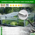 Beckmann FS1 Frühbeet Typ Allgäu Modell 1 – Extrem Stabil: Hagelfeste 6mm Platten – Made in Germany – UV-Schutz—Premium Aluminium Mini-Gewächshaus – 100x90cm - Thumbnail 5