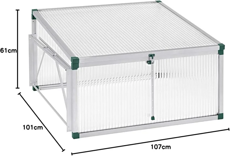 Beckmann KG FT3VG1P Frühbeet Typ Allgäu Verlängerung für FT3G1P 101 x 107 cm Polycarbonat – Bild 7