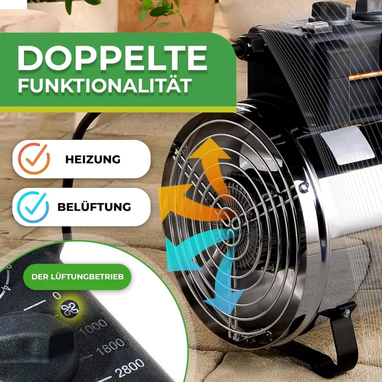 Bio Green Phoenix Gebläseheizung • Gewächshausheizung elektrisch • 2800 Watt [VIDEO] – Bild 13