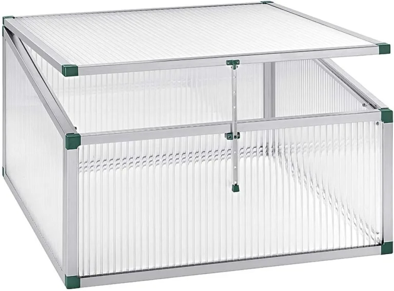 Beckmann FT3G1P Frühbeet Typ Allgäu Modell 3 Größe 1– Extrem Stabil: Hagelfeste 16mm Platten – Made in Germany – UV-Schutz—Premium Aluminium Mini-Gewächshaus – 101x107 cm – Bild 2