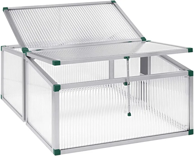 Beckmann FT4G1P Frühbeet Typ Allgäu Modell 4 Größe 1 – Extrem Stabil: Hagelfeste 16mm Platten – Made in Germany – UV-Schutz—Premium Aluminium Mini-Gewächshaus – 101x136 cm – Bild 2