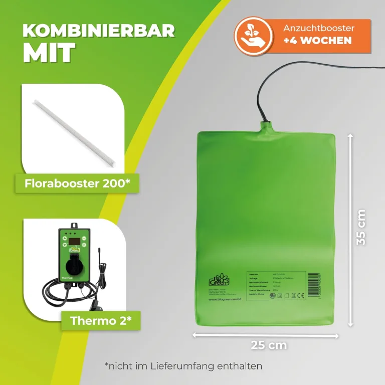 Bio Green Wärmeplatte elektrisch 10 Watt, 25 x 35 cm – Bild 3