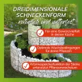 bellissa – Gabionen Kräuterspirale verzinkt 110x90x60cm - Kräuterschnecke Bausatz - Hochbeet Pflanzring für Kräuter & Gemüse mit Trennfolie - Witterungsbeständig & langlebig - Für Garten & Terrasse - Thumbnail 5