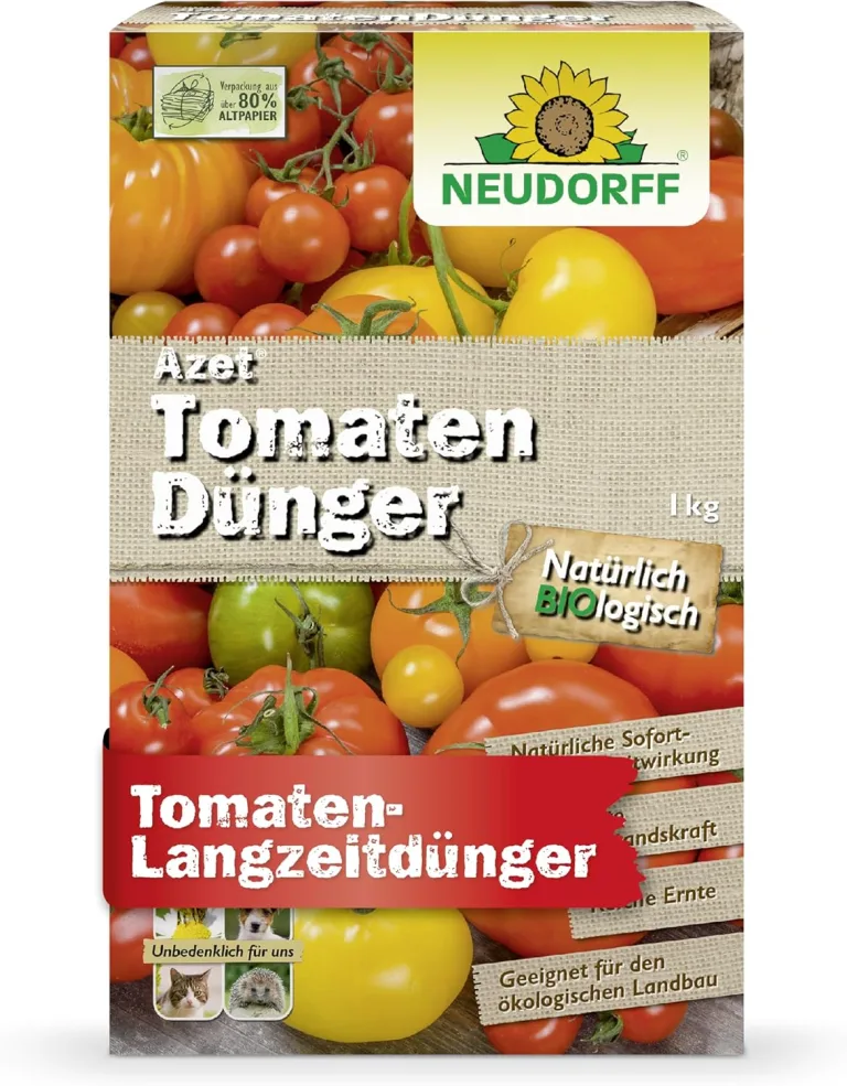 Neudorff Azet TomatenDünger – Bio Tomatendünger mit Mykorrhiza und natürlicher Sofort- und Langzeitwirkung sorgen für aromatische Tomaten, 1 kg – Bild 1