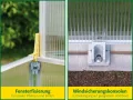 JUWEL Frühbeet Biostar 1500 (Gewächshaus mit Fensterautomat, öffnet und schließt selbstständig, Pflanzenbeet mit wärmeisolierenden Hohlkammerplatten, 150x80 cm) 20150 - Thumbnail 4