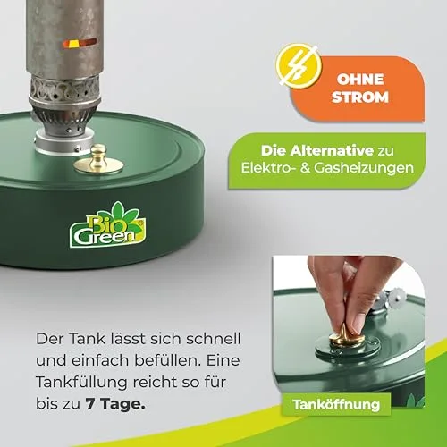 BioGreen Paraffin-Gewächshaus-Heizung WARMAX POWER 4 | max. 300 Watt Heizleistung | für Gewächshäuser bis 4 m² | bis zu 7 Tage Brenndauer/Füllung – Bild 10