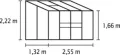 Vitavia Anlehngewächshaus • Ida 3300 • Alu grün • 4mm HKP • 3,37m² - Thumbnail 3