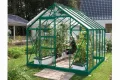 Vitavia Gewächshaus Merkur - Ausführung:8300 ESG 3 mm Grün, Fläche:ca. 8,3 m², Fenster:2, Maße:257 x 321 cm, Sockel:255 x 317 cm, - Thumbnail 1