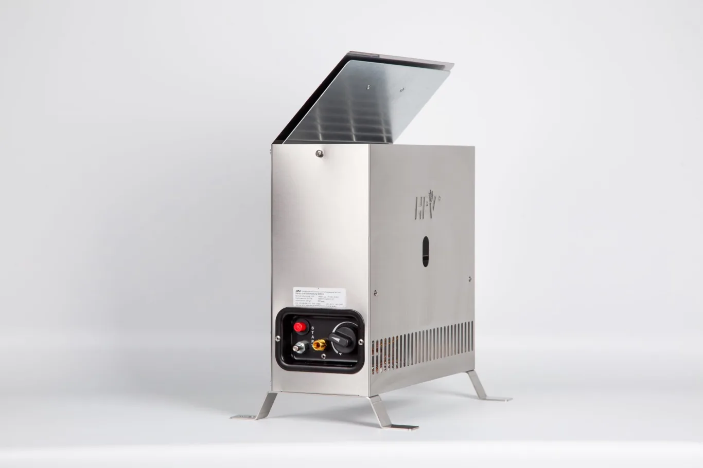Gazcamp Propangas-Heizung bis 2,0 kW/h - Tragbar, Outdoor, Gewächshaus - Edelstahl - 2000 W, 2500 W, 2 kW - Einstellbares Thermostat (7°C - 32°C) - Bodenmontage, Wandmontage - Bild 1