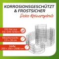 bellissa – Gabionen Kräuterspirale verzinkt 200x150x80cm - Kräuterschnecke Bausatz - Hochbeet Pflanzring für Kräuter & Gemüse mit Trennfolie - Witterungsbeständig & langlebig - Für Garten & Terrasse - Thumbnail 4