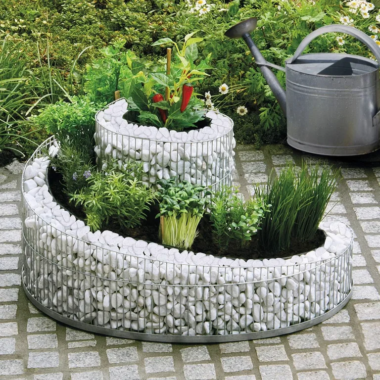 Kräuterspirale Balkon & Terrasse 57 x 42 cm 98890, silber, Outdoor – Bild 8