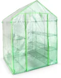 Berlan Tomatenhaus Foliengewächshaus begehbar mit Regal 2m² - Thumbnail 3