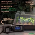 Romberg Heizmatte für Pflanzenanzucht, Größe S (27 × 15 cm), 10 W, IP67 wasserdichte Pflanzenheizung für Mini-Gewächshaus & Terrarium, passende für BoQube S Zimmergewächshaus - Thumbnail 6
