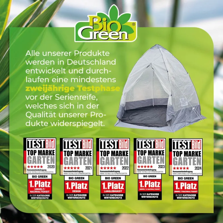 Bio Green Winter-Gewächshaus Tropical Island Zelt Größe XL [VIDEO] – Bild 5