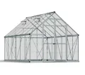 Canopia by Palram Gewächshaus Gross Octave 8x12 Treibhaus 244x367 cm Aluminium Silber Tomatenhaus Polycarbonatplatten UV-beständig - Thumbnail 4