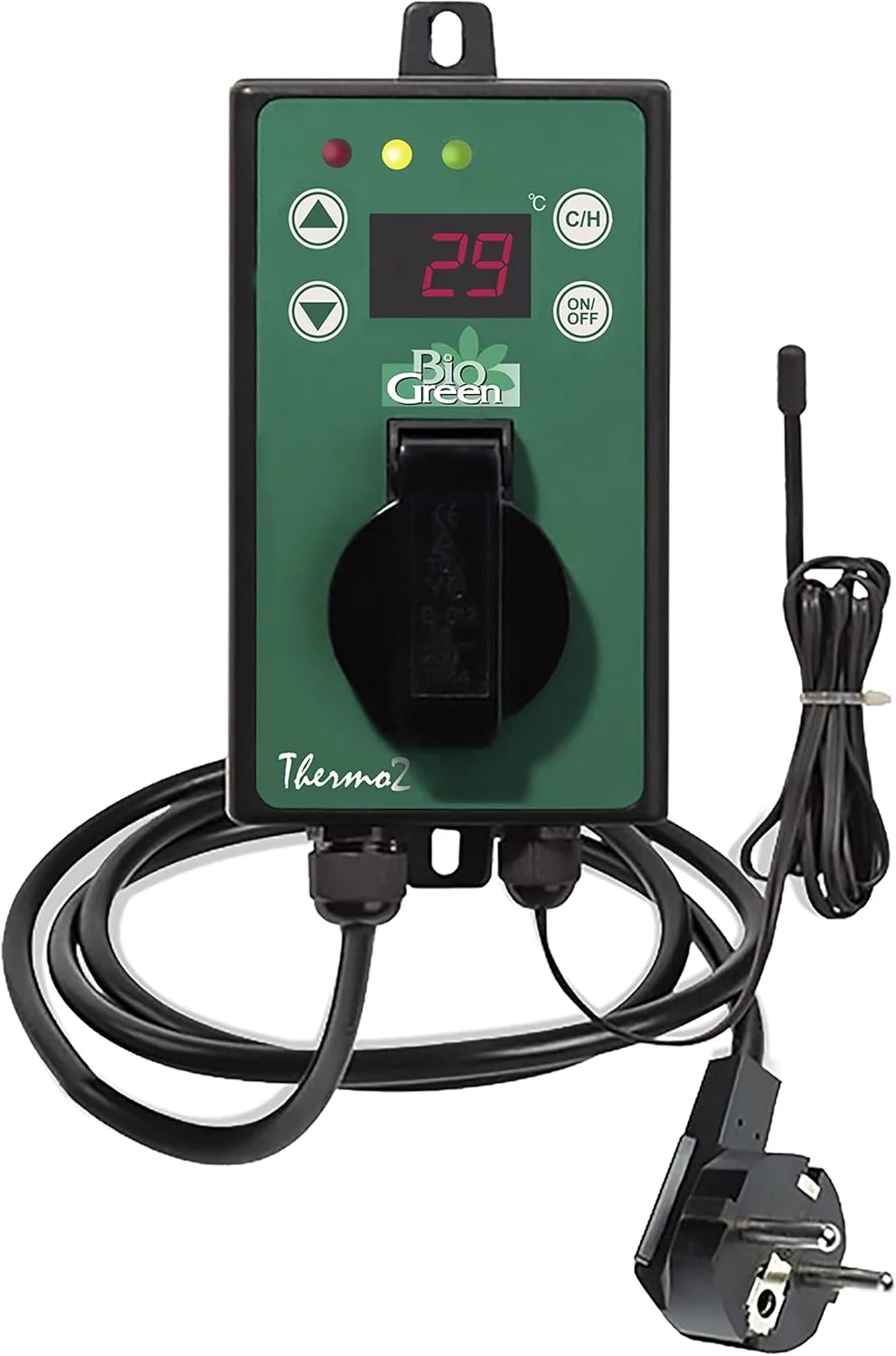 Bio Green Thermostat digital für Gewächshausheizung • Thermo 1 • max 3000 Watt - Bild 1