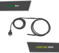 Bio Green Heizkabel • elektrische Gewächshausheizung • 8m • 80 Watt - Thumbnail 7