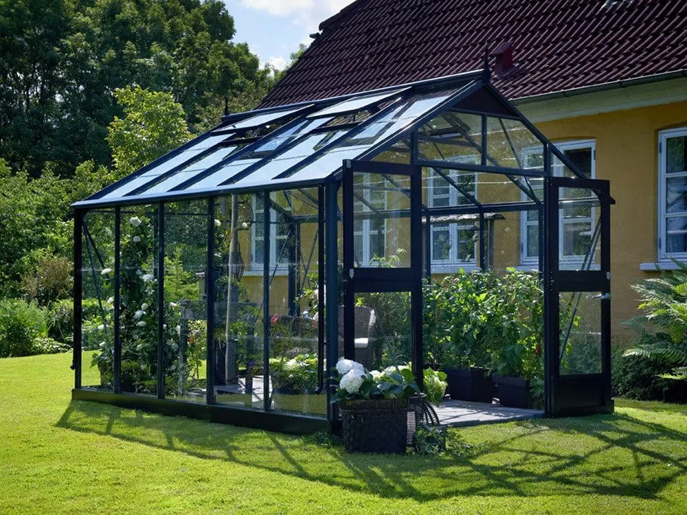 Juliana Gewächshaus Premium 10.9 • Alu anthrazit • ESG 3mm • 10,9m² - Bild 1