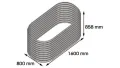 Vitavia Hochbeet Basic, Alu-blank - Thumbnail 3