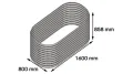 Vitavia Hochbeet Basic, Alu-blank - Thumbnail 6