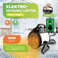 Bio Green Palma digital • Frostwächter • elektrische Gewächshausheizung • 2000 Watt [VIDEO] - Thumbnail 3
