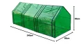 vidaXL GEWÄCHSHAUS TREIBHAUS TOMATENHAUS FRÜHBEETKASTEN 240x90x90cm FRÜHBEET Kasten - Thumbnail 7