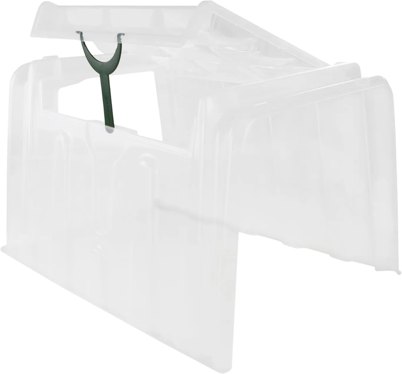 NOOR Pflanztunnel MODUL'O 60 - Mini Gewächshaus aus Polypropylen 79x59x50 cm - UV-beständig & stapelbar - mit Dachklappe & Bewässerungsmulden zur sicheren Anzucht - Made in France - Bild 1
