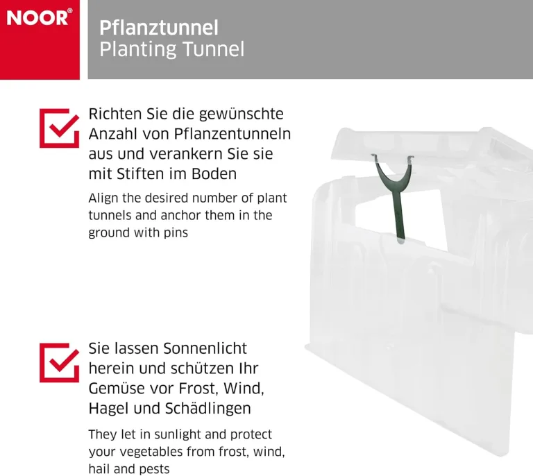NOOR Pflanztunnel MODUL'O 60 - Mini Gewächshaus aus Polypropylen 79x59x50 cm - UV-beständig & stapelbar - mit Dachklappe & Bewässerungsmulden zur sicheren Anzucht - Made in France – Bild 4