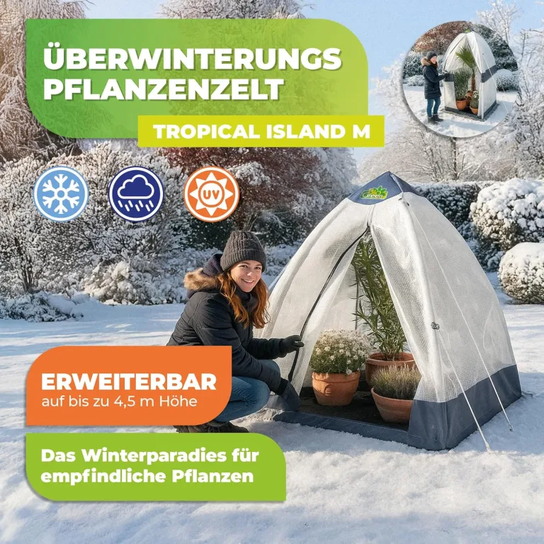 Bio Green Winter-Gewächshaus Tropical Island Zelt Größe M [VIDEO] – Bild 2