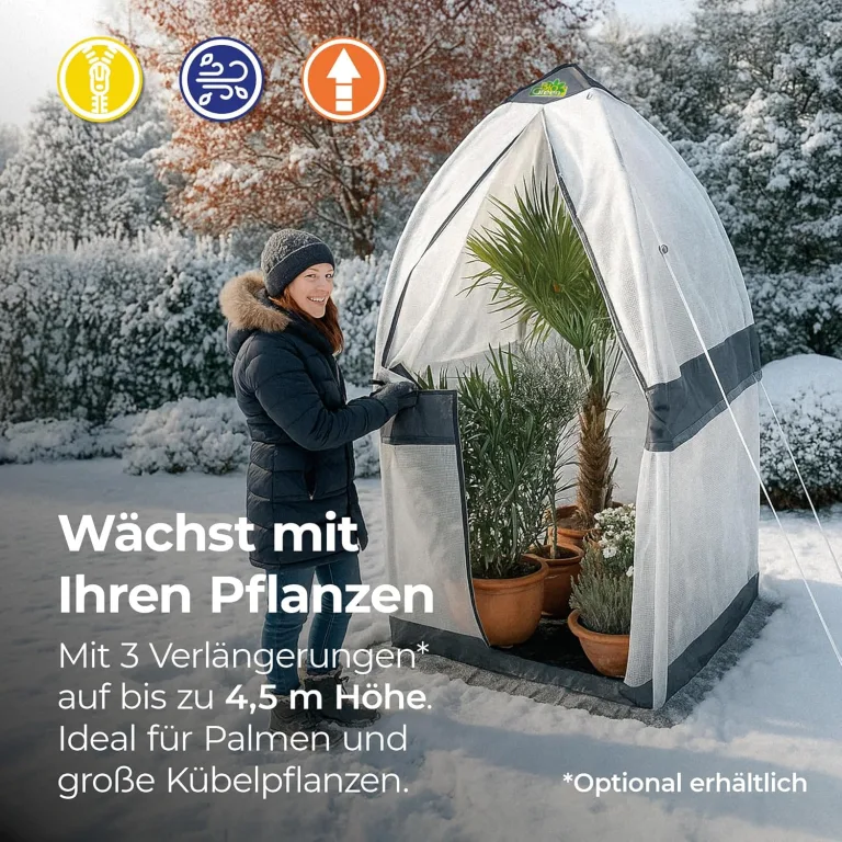 Bio Green Winter-Gewächshaus Tropical Island Zelt Größe M [VIDEO] – Bild 3