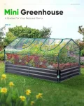 Quictent Mini-Gewächshaus, wasserdicht, UV-geschützt, verstärkt, grünes Gewächshaus, 50 Stück T-Typ-Pflanzenanhänger Lieferumfang: 180.3x91.4x91.4 cm - Thumbnail 9