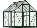 Palram Aluminium GewächsHaus Gartenhaus Hybrid 6x10 anthrazit /310x185x209 cm (LxBxH),Grau - Thumbnail 8