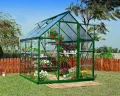 Palram Aluminium GewächsHaus Gartenhaus Hybrid 6x10 anthrazit /310x185x209 cm (LxBxH),Grau - Thumbnail 9