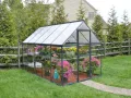 Palram Aluminium GewächsHaus Gartenhaus Hybrid 6x10 anthrazit /310x185x209 cm (LxBxH),Grau - Thumbnail 2