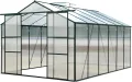 Outsunny Gewächshaus Alu Treibhaus Tomatengewächshaus 7,75m² - Thumbnail 3