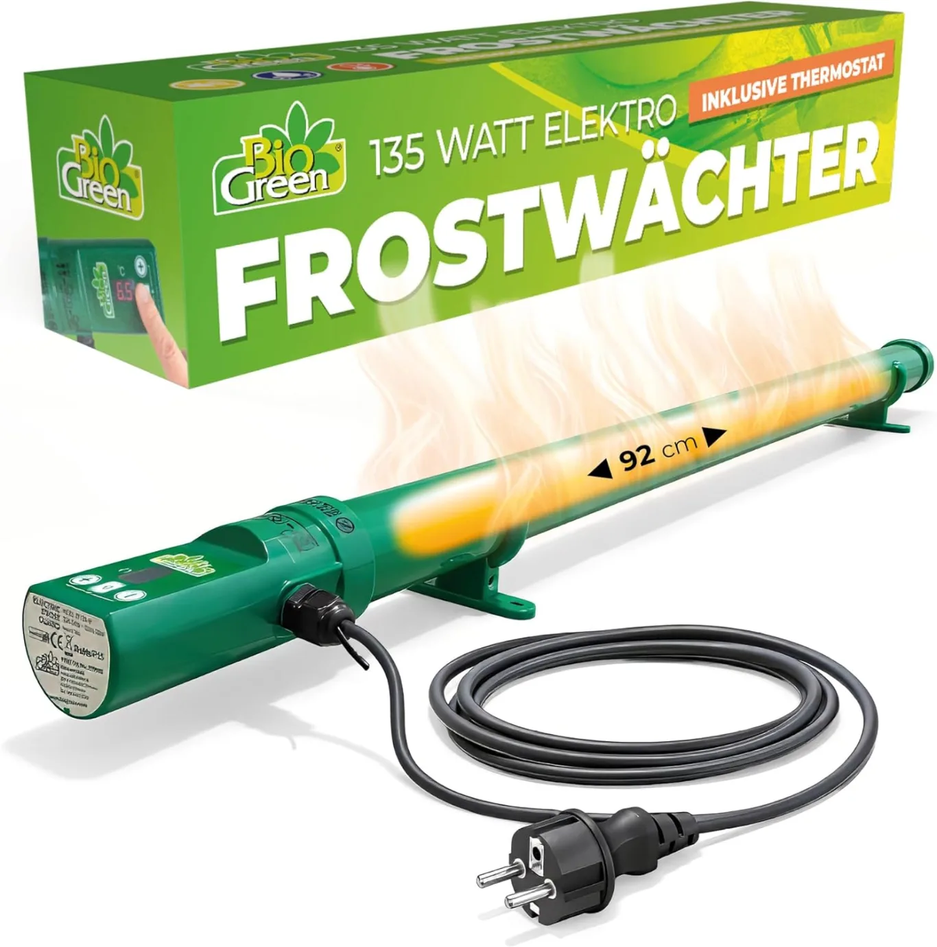Bio Green Heizstab • Gewächshausheizung elektrisch • 135 Watt - Bild 1