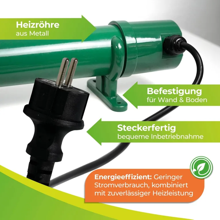 Bio Green Heizstab • Gewächshausheizung elektrisch • 135 Watt – Bild 3