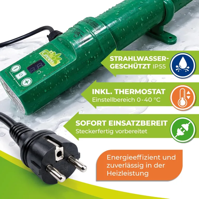 Bio Green Heizstab • Gewächshausheizung elektrisch • 135 Watt – Bild 7