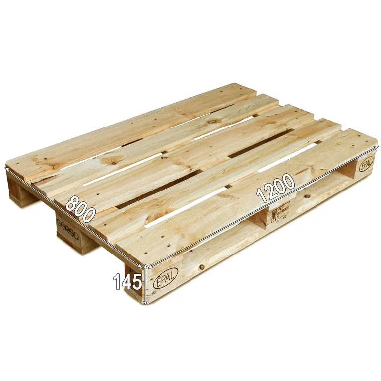 GERSO Europalette 120x80cm - Flachpalette - zertifizierte Neuware - Vollholz - EPAL – Bild 4