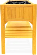 Habau Hochbeet mit Ablage • Holz • 0,68m² - Thumbnail 3