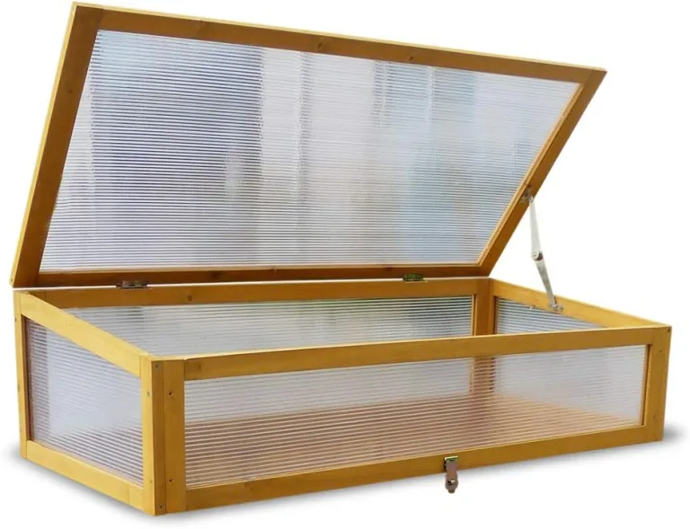 Habau 2855 Frühbeet Aufsatz für Habau Hochbeet, 115 x 53 x 32 cm, Gelb – Bild 4