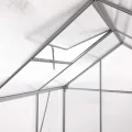 Zelsius Aluminium Gewächshaus 250 x 190 cm | 6 mm Hohlkammerplatten, UV-beständig, Winterfest | Treibhaus, Pflanzenhaus, Tomatenhaus, Frühbeet, Anbau Gewächshaus, Tomatengewächshaus, Gartenhaus - Thumbnail 7